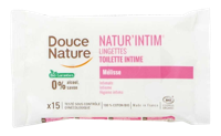 Douce Nature Intieme hygienische doekjes katoen bio 15 Stuks