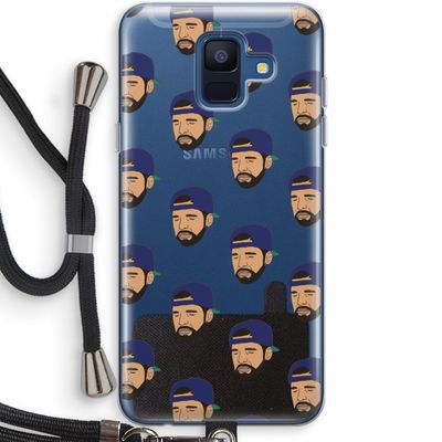 Drake Away: Samsung Galaxy A6 (2018) Transparant Hoesje met koord