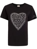 Cinq A Sept t-shirt Love Letter Heart - Noir