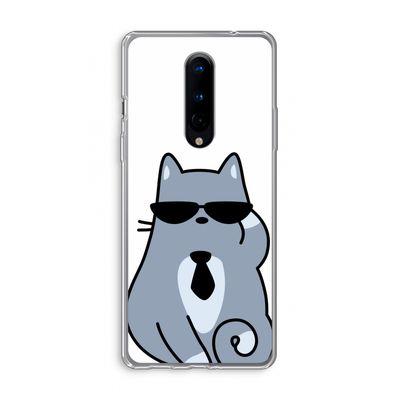 Cool cat: OnePlus 8 Transparant Hoesje