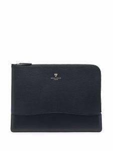 Aspinal Of London pochette d'ordinateur City en cuir - Bleu