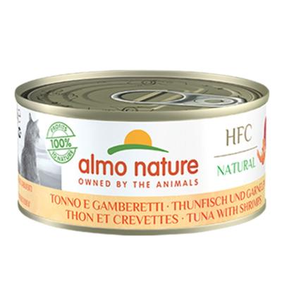 Almo nature hfc cat tonijn&garnaal 150gr - Malanico