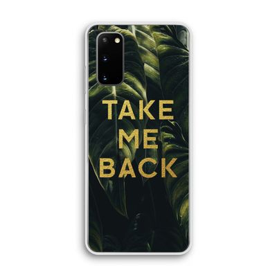 Take me back: Samsung Galaxy S20 Transparant Hoesje