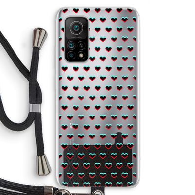 Hartjes: Xiaomi Mi 10T 5G Transparant Hoesje met koord