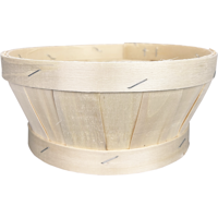 Mand | hout | Ø21cm | 9.5cm | rond | naturel | 20 stuks