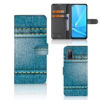 OPPO A72 | OPPO A52 | Wallet Case | met Pasjes | Jeans