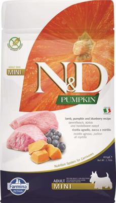 FARMINA N&D Pumpkin Dog Lamb & Blueberry Adult Mini - droog hondenvoer - 800 g