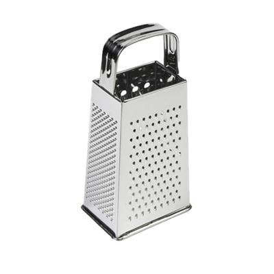 Benson Keuken rasp/kaasrasp - 18 cm - 4-zijdig - zilver - RVS