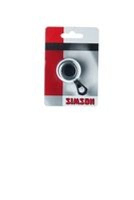 Simson fietsbel compact zilver op kaart