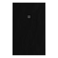 Douchebak Sanitop Just Creating Relievo Crag 100x160 cm Mat Zwart Topa
