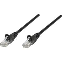 Intellinet 735766 RJ45 Netwerkkabel, patchkabel CAT 6 S/FTP 10.00 m Zwart Vergulde steekcontacten 1 stuk(s)