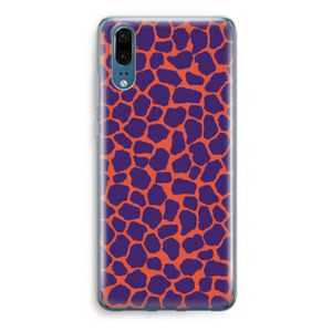 Purple Giraffe: Huawei P20 Transparant Hoesje