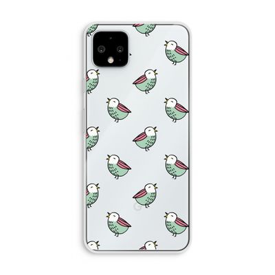 Vogeltjes: Pixel 4 XL Transparant Hoesje