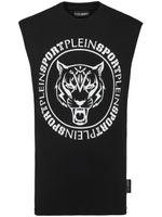 Plein Sport débardeur en coton à logo imprimé - Noir Plein Sport débardeur en coton à logo imprimé - Noir
