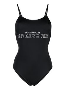 1017 ALYX 9SM maillot de bain à logo imprimé - Noir