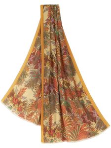 ETRO floral-print frayed-edge scarf - Multicolore