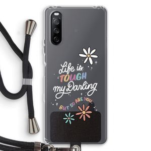 Tough Life: Sony Sony Xperia 10 III Transparant Hoesje met koord
