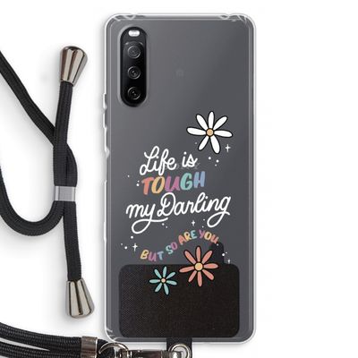 Tough Life: Sony Sony Xperia 10 III Transparant Hoesje met koord