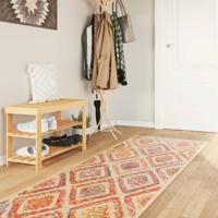 VidaXL Vloerkleed wasbaar anti-slip 80x300 cm meerkleurig