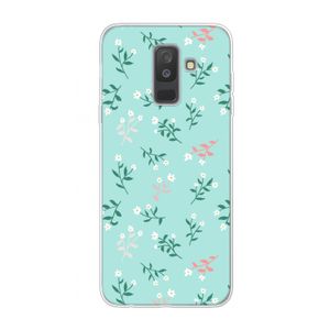 Small white flowers: Samsung Galaxy A6 Plus (2018) Transparant Hoesje