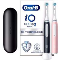 Braun Oral-B iO 3 elektrische tandenborstel DUO ZWART & ROZE set