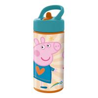 Waterfles Peppa Pig Having fun Roze PVC 410 ml