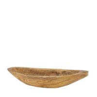 Schaal ovaal hout 58x14x9cm