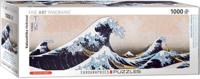 Great Wave of Kanagawa - Hokusai Panorama Puzzel 1000 Stukjes