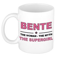 Bente The woman, The myth the supergirl cadeau koffie mok / thee beker 300 ml