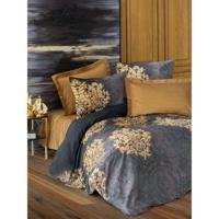 Beddengoedset - 1 dekbedovertrek 220 x 240 cm + 2 kussenslopen 60 x 60 cm - 100% katoen satijn - Antraciet