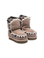 Mou Kids bottines Eskimo en daim - Tons neutres