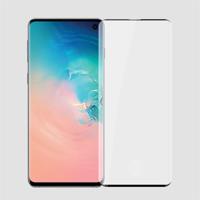 PINWUYO 9u 3D gebogen warmte buigen volledig scherm getemperd glas film voor Galaxy S10 (zwart)