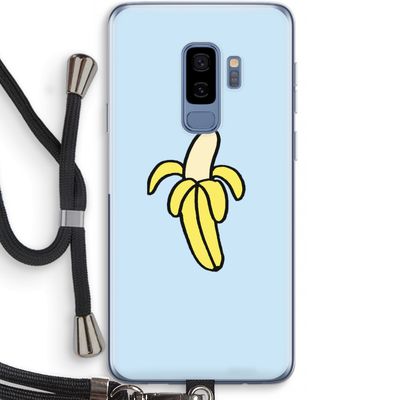 Banana: Samsung Galaxy S9 Plus Transparant Hoesje met koord