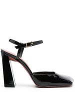 Amina Muaddi escarpins Charlotte 95mm en cuir - Noir