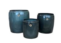 Pot met rand Grijs L 30x32cm - Buitengewoon de boet