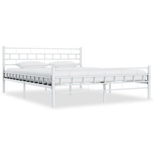 Bedframe metaal wit 140x200 cm