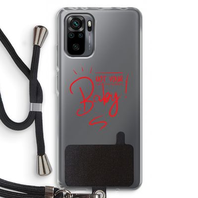 Not Your Baby: Xiaomi Redmi Note 10 Pro Transparant Hoesje met koord