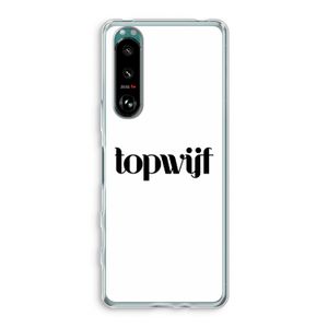 Topwijf Wit: Sony Xperia 5 III Transparant Hoesje