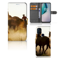 OnePlus Nord N10 Telefoonhoesje met Pasjes Design Cowboy - thumbnail