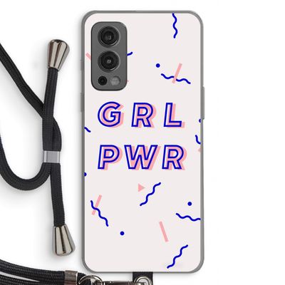 GRL PWR: OnePlus Nord 2 5G Transparant Hoesje met koord