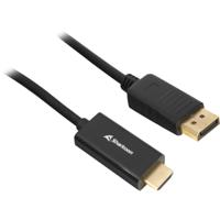 Sharkoon displayport 1.2 > hdmi adapter (zwart, 1 meter, 4k)