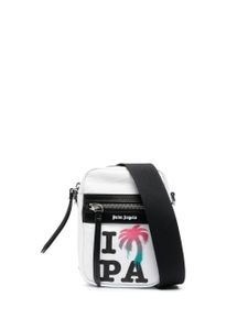 Palm Angels sac porté épaule à logo imprimé - Blanc