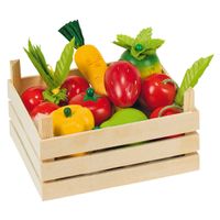 Goki groenten en fruit in kist, 10dlg.