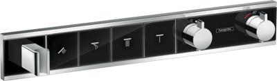 Hansgrohe RainSelect thermostaat afbouwdeel voor 4 functies, zwart/chroom