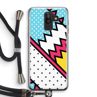 Pop Art #2: Samsung Galaxy J8 (2018) Transparant Hoesje met koord