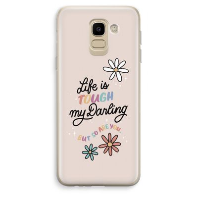Tough Life: Samsung Galaxy J6 (2018) Transparant Hoesje
