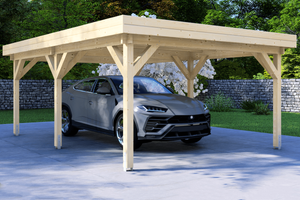 Carport 400x600 cm plat dak- Plat dak- - Van Kooten - Van Kooten