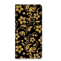 Google Pixel 7 Smart Cover Gouden Bloemen - thumbnail