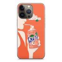 Peach please!: iPhone 13 Pro Transparant Hoesje