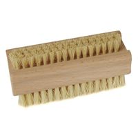 10x Tweezijdige houten nagelborstel 9,3 x 3,6 cm